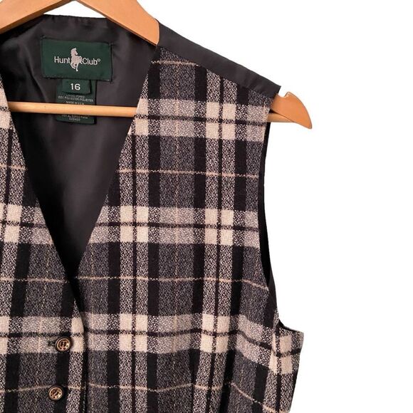 Vintage Hunt Club Plaid Vest in Men's Size 16 - Picture 7 of 8
